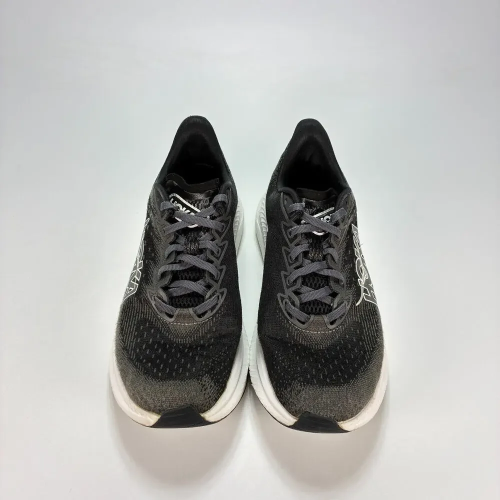 HOKA One One Mach 6 Black White Road Running Shoes 1147810 BWHT Womens Size 8.5B